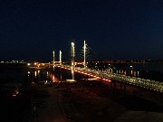 Подсветка моста через Оку