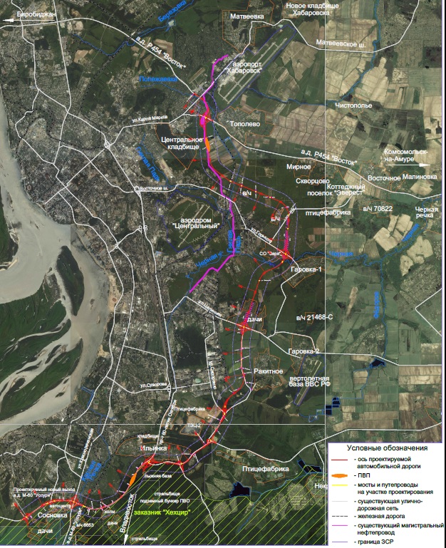 Объездная дорога хабаровск новая схема на карте