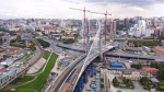 В Новосибирске продолжается строительство Центрального моста
