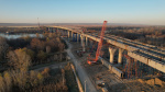 На обходе Аксая завершена надвижка пролетов моста через реку Дон