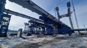 Завершено строительство пилона Центрального моста в Новосибирске