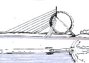 Эскиз вантового моста